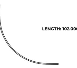 CORNER RADIUS ALUMINUM EXT.12"X102"