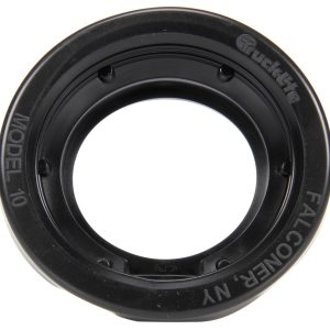 OPEN BACK, WIDE GROOVE, BLACK PVC,