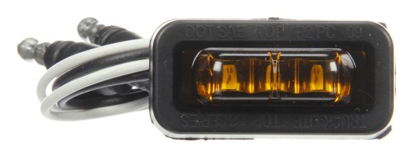 36 SERIES, FLEX-LITE REAR EXIT WIRE, LED, YELLOW RECTANGULAR,