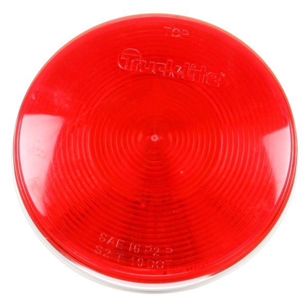40 SERIES, INCANDESCENT, RED, ROUND, 1 BULB, STOP/TURN/TAIL, PL-3, 12V