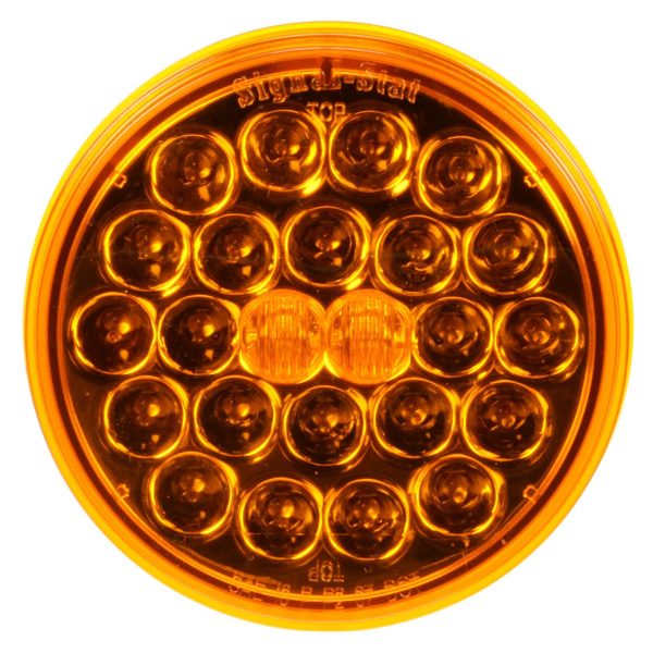 SIGNAL-STAT, LED, YELLOW ROUND, 24 DIODE, FRONT/PARK/TURN, 12V, PL-3