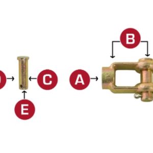 5/8 YOKE AND PIN (2010-1010)