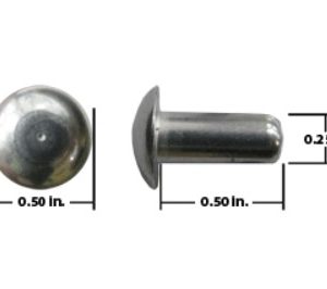 1/4X1/2 UH HARD RIVET..